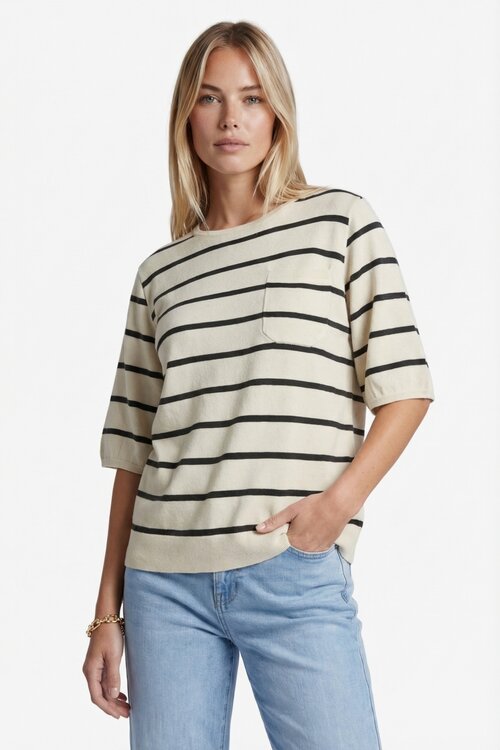 G-Maxx Genoveva knitting top sand/black