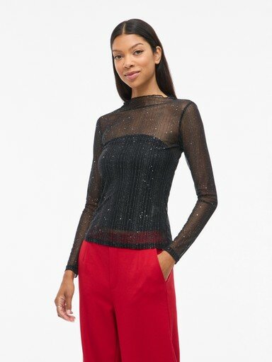 Vila meshtop Viturno black