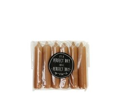 Dinerkaarsjes set van 6 siena