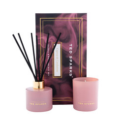Ted Sparks giftset geurkaars en diffuser cypress &amp; cardamom