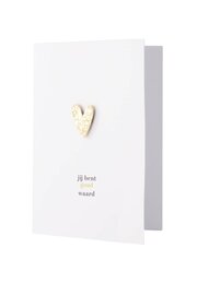 Zusss wenskaart magneet - hartje goud waard