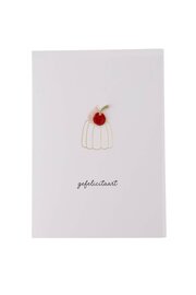 Zusss wenskaart met broche - gefelicitaart