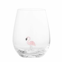 Bloomingville waterglas Misa flamingo