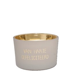 My Flame soja geurkaars gefeliciteerd 