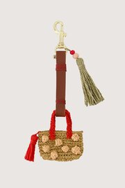 Zusss sleutelhanger met gehaakt tasje ash red