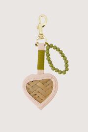 Zusss sleutel tas hanger gevlochten hart