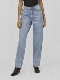 Vila straight jeans vikelly light blue