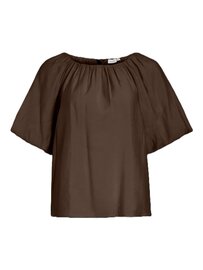 Vila boatneck top Vihelka slate black