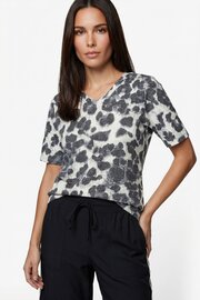 G-Maxx knitting top Elvi sand/black