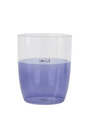 Zusss drinkglas smile blue