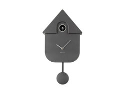Wandklok Cuckoo metallic dark grey