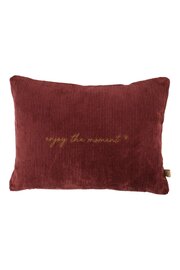 Zusss kussen enjoy the moment 35x25 cm dark red