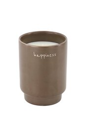 Zusss geurkaars keramiek happiness bruin