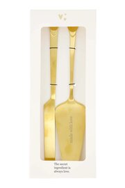 Zusss taartschep en taartmes made with love