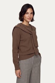 CS The Label trui Kimmie walnut
