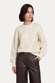 CS The Label trui Karmen woolwhite/sand