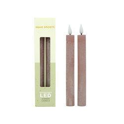 Led set/2 dinerkaars oplaadbaar dusty rose