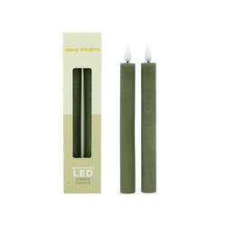 Led set/2 dinerkaars oplaadbaar groen
