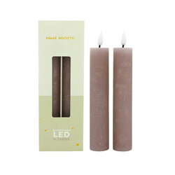 Led set/2 XL dinerkaars oplaadbaar dusty rose