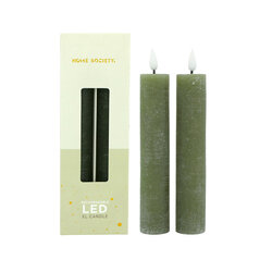 Led set/2 XL dinerkaars oplaadbaar groen
