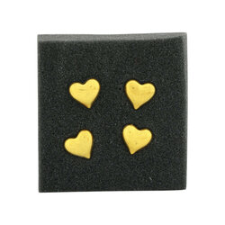 Deco pin hart set/4 voor kaars