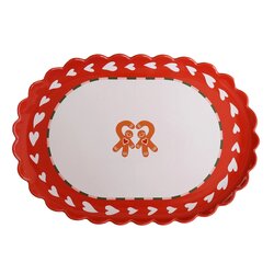 Grote ovale schaal gingerbread man