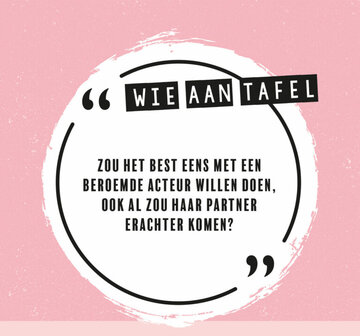 Wie aan tafelen? Vriendinnen