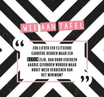 Wie aan tafelen? Vriendinnen