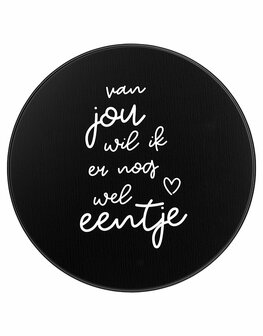 Koektrommel zwart wit - van jou wil ik er nog wel eentje