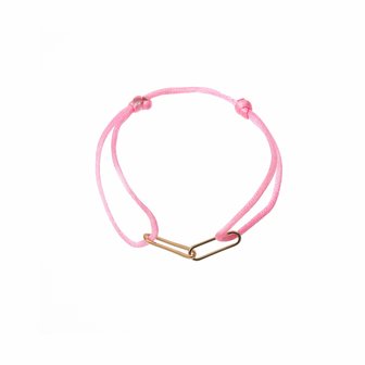 Armband roze, goud B1409-12