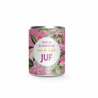 Bloemenbad voor de liefste juf