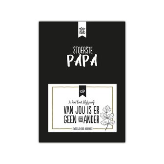 100% Leuk kaart stoerste papa - kweek je eigen kado