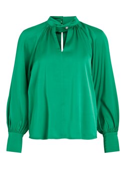 Vila top halterneck bright green