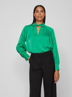 Vila top halterneck bright green