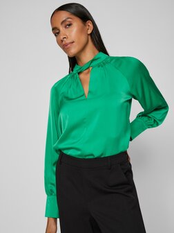 Vila top halterneck bright green
