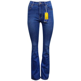 Norfy flaired jeans blauw 8004-1