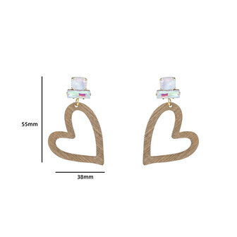 Day &amp; Eve by Go Dutch oorbellen E3603-5 heart