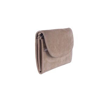 Bag2Bag suede clutch Amalfi sand