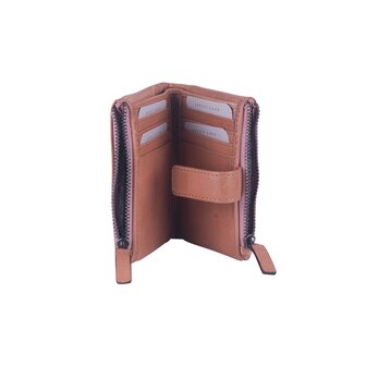 Bag2Bag leren portemonnee Lioni cognac