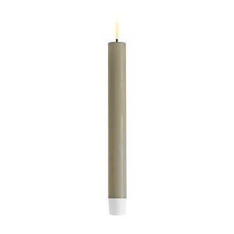 Set 2 led Real flame dinner candle sand 2.2*24 cm