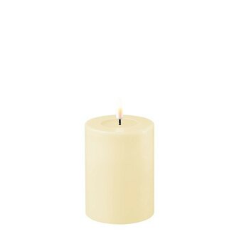 Led Real flame candle cream 7,5*10 cm