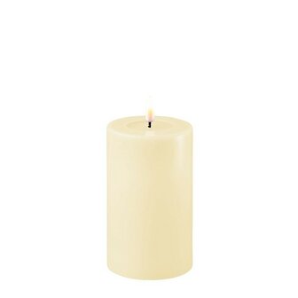 Led Real flame candle cream 7,5*12,5 cm