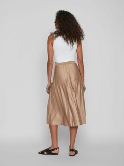 Vila pliss&eacute; rok sandshell *gerecycled polyester*