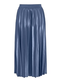 Vila pliss&eacute; rok bijou blue *gerecycled polyester*