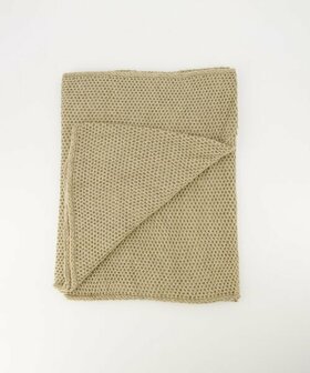 Gebreide sjaal Aster taupe