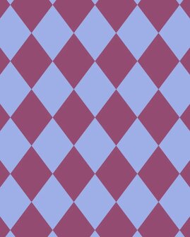 Shopper cottonbag diamond ice blue - purple tales