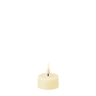 Led Real flame set van 2 waxinelichtjes cream