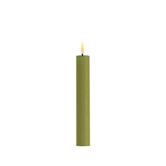 Set 2 led Real flame dinner olive2.2*15 cm