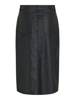 Vila coated skirt black