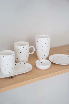 Zusss Theemok hartjes wit/antraciet